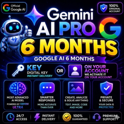 Google Gemini AI Pro [Ссылка для активации] Anti‑Gravity Flow + 5 ТБ хранилища — 1–6