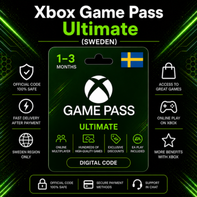 Xbox Game Pass Ultimate (Швеция) 1–3 месяца | Код активации Xbox