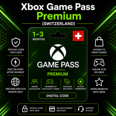 Xbox Game Pass Premium (Швейцария) 1–3 месяца | Код активации Xbox
