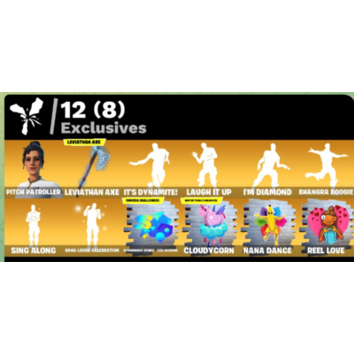 FN  (ALL PLATFORMS) Leviathan Axe | 75 skins (16 paid) | 600 VB
