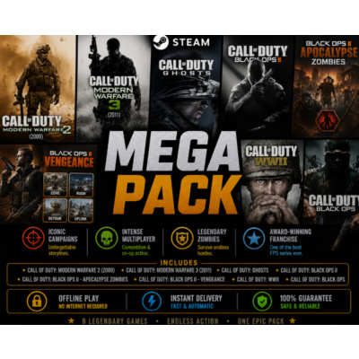 Call of Duty: IW, AW, MW2(2009), Black Ops 1,2,COD 4  / Steam / Оффлайн / Без Очереди