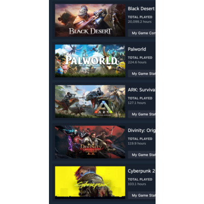 ONLINE STEAM | Cyberpunk 2077, Palworld + 28 ИГР ЦЕНОЙ 637 USD