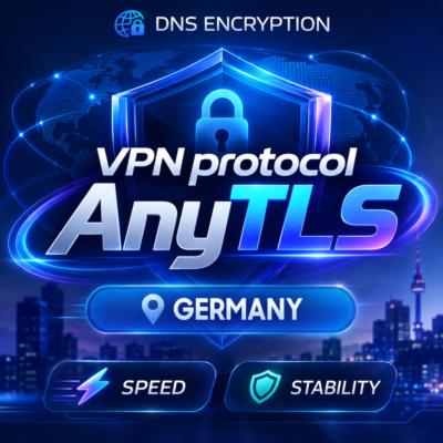 VPN Германия 🌍 (протокол AnyTLS) · 1-6m · DNS DoH⚡
