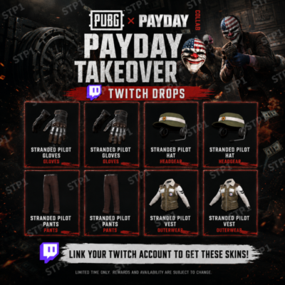 Челлендж стримера PUBG PAYDAY Challenge💎4/4 Застрявший пилот Srt Twitch Drop