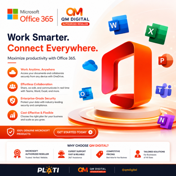 Microsoft Office 365 Премиум — 1 ТБ OneDrive | 5 Устройств | Подписка на 1 Год
