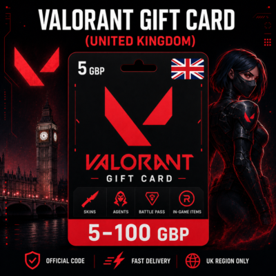 Valorant Gift Card (Великобритания) 5–100 GBP | Код пополнения