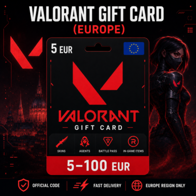 Valorant Gift Card (Европа) 5–100 EUR | Код пополнения