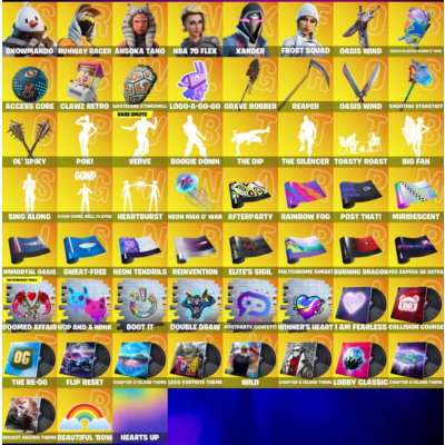 Мгновенный доступ • FN (все платформы) • 183 skins • NBA 75 Flex • Полный доступ