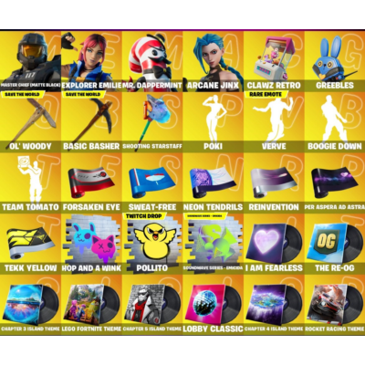 Мгновенный доступ • FN (все платформы) •  181 skins • Arcane Jinx • Полный доступ