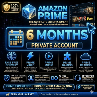 [Личный аккаунт] Amazon Prime на 3 месяца
