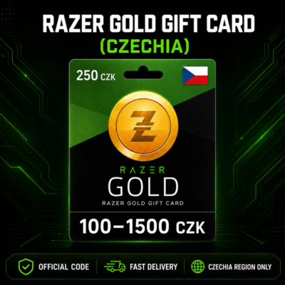 Razer Gold Gift Card (Чехия) 100–1500 CZK | Код пополнения
