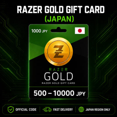 Razer Gold Gift Card (Япония) 500–10000 JPY | Код пополнения