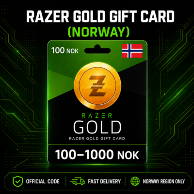 Razer Gold Gift Card (Норвегия) 100–1000 NOK | Код пополнения
