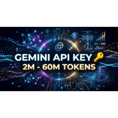 Ключ API Gemini 🔑 2M–60M токенов