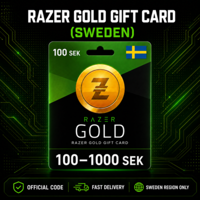 Razer Gold Gift Card (Швеция) 100–1000 SEK | Код пополнения