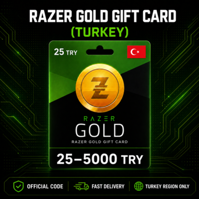 Razer Gold Gift Card (Турция) 25–5000 TRY | Код пополнения