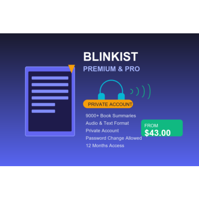 BLINKIST PREMIUM & PRO | 12 МЕСЯЦЕВ | ЛИЧНЫЙ АККАУНТ | СМЕНА ПАРОЛЯ