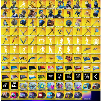 Мгновенный доступ • FN (Все платформы) • 320 Skins • Aerial • 3400 VB • Полный доступ