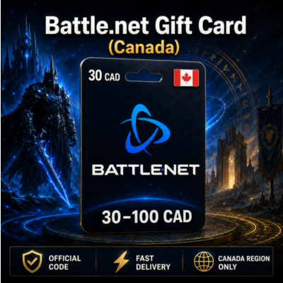 Battle.net Gift Card (Канада) 30–100 CAD | Код пополнения
