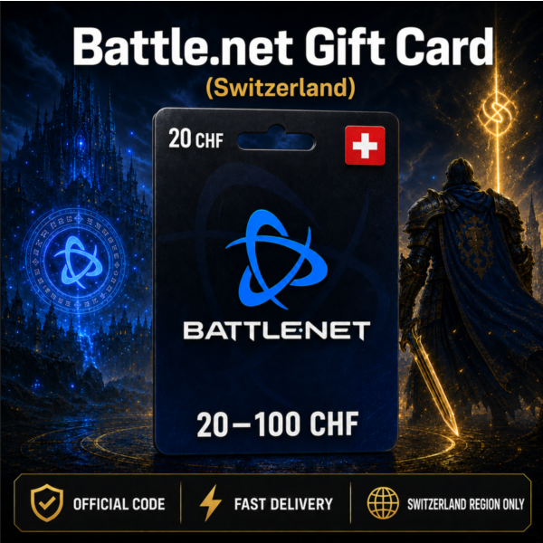 Battle.net Gift Card (Швейцария) 20–100 CHF | Код пополнения