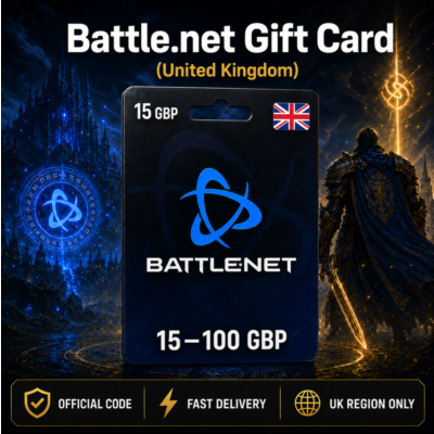 Battle.net Gift Card (Великобритания) 15–100 GBP | Код пополнения