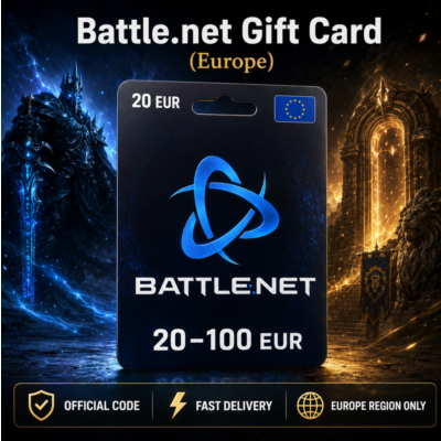 Battle.net Gift Card (Европа) 20–100 EUR | Код пополнения