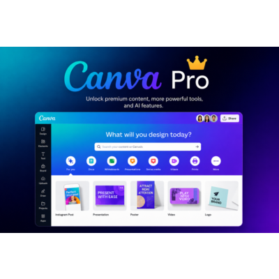 Canva Pro Subscription to 6 months.