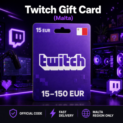 Twitch Gift Card (Мальта) 15–150 EUR | Код пополнения