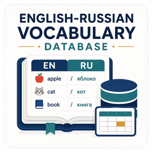 База 20,000 английских слов с русским переводом | English-Russian Vocabulary CSV