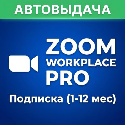 АВТОВЫДАЧА | ZOOM Workplace Pro | Подписка (1-12 мес)