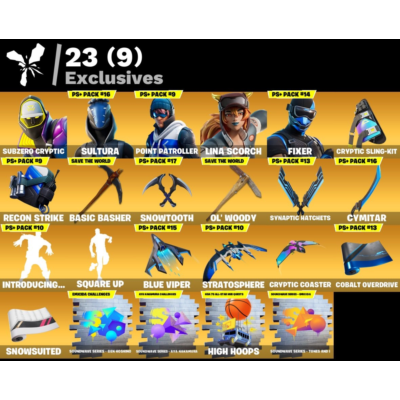 Мгновенный доступ • FN (все платформы) • 202 skins • 2000 VB • Полный доступ