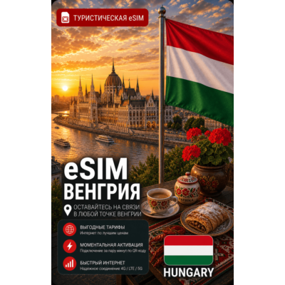 eSIM ВЕНГРИЯ | МОБИЛЬНЫЙ ИНТЕРНЕТ БЕЗ РОУМИНГА