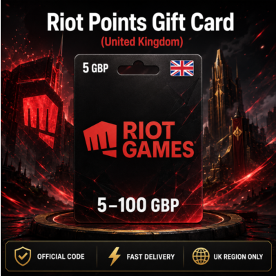 Riot Points Gift Card (Великобритания) 5–100 GBP | Код пополнения