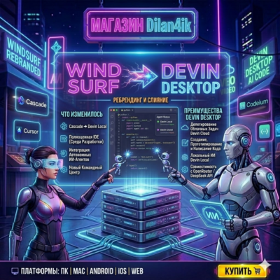 Devin Desktop AI PRO (Windsurf Codeium) • ⚡Быстро • Надежный Сервис & Гарантия