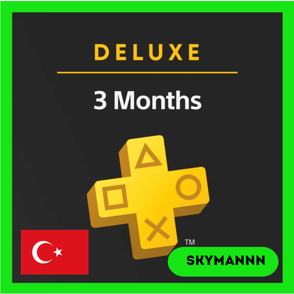 PlayStation PS PLUS DELUXE | 3 МЕСЯЦА ТУРЦИЯ | БЫСТРО