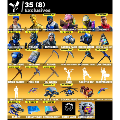 Мгновенный доступ • FN (все платформы) • 233 skins • Renegade Raider • Полный доступ