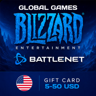 Карта Blizzard 5-50$ USD (Battle.net) США
