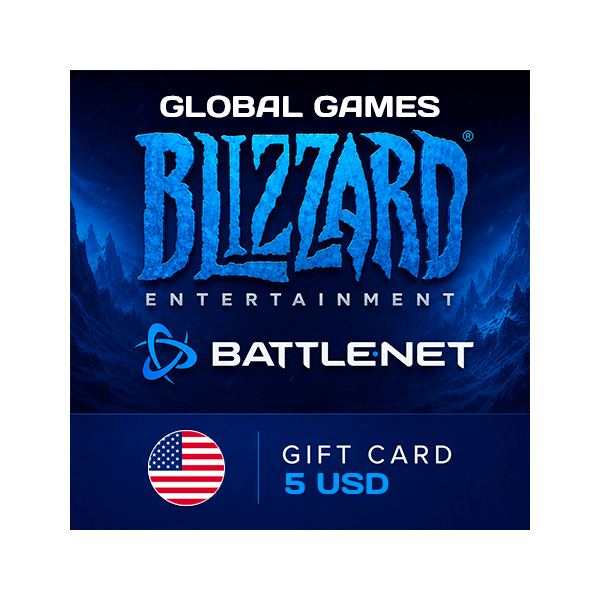 Карта Blizzard 5$ USD (Battle.net) США