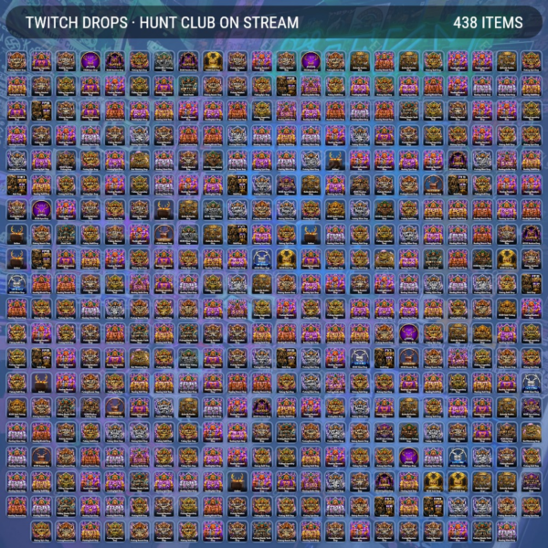 ⭐Hunt Club On Stream🎮Твич Дропсы💎432 предметов + 🎁