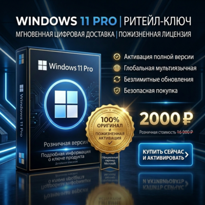 Windows 11 Pro Полная Retail Версия 💻 | Пожизненная Активация