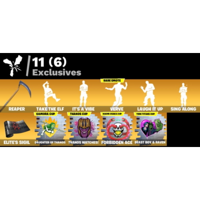 Мгновенный доступ • FN (все платформы) • 173 skins • 1850 VB • Полный доступ
