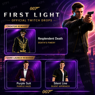 007 Первый Свет 3/3 Скин Блистательная Смерть Фиолетовый Костюм Линия Тишины