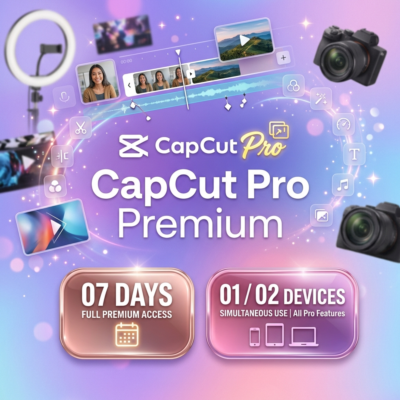 CapCut Pro | 07 дней | 01 / 02 устройства | Приватный аккаунт | Мгновенная доставка ⚡