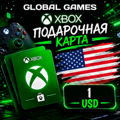 Xbox Gift Card 1$ USD США Карта Пополнения