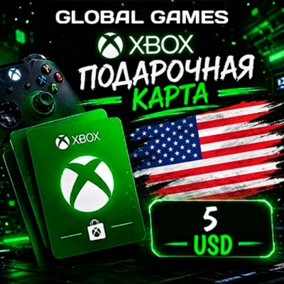 Xbox Gift Card 5$ USD США Карта Пополнения