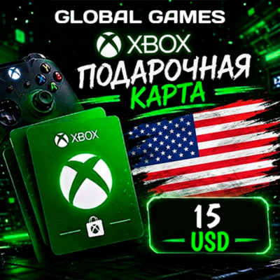 Xbox Gift Card 15$ USD США Карта Пополнения