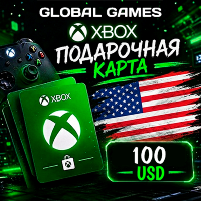 Xbox Gift Card 100$ USD США Карта Пополнения
