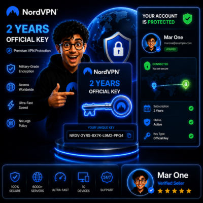 NordVPN 2 года 🔒 | Официальный ключ | Мгновенная доставка 🛡️- Mar One