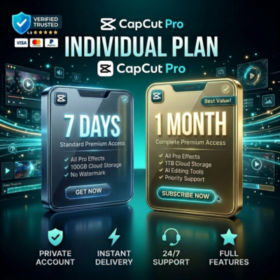 CapCut Pro | 7 дней / 1 месяц | Индивидуальный план | Приватный аккаунт
