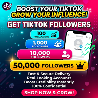 TikTok Подписчики | 100 – 50 000 | Высокое качество | Быстрая доставка